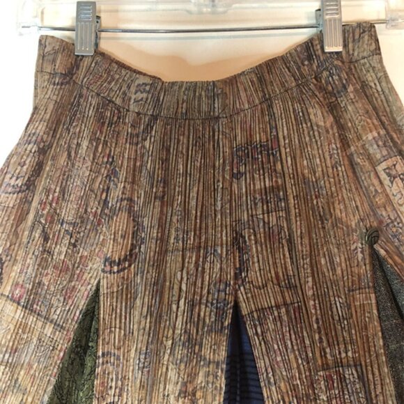 Vintage Donna Jessica Patchwork Inserts Maxi/Midi Skirt Boho Aprox sz S - Picture 3 of 7